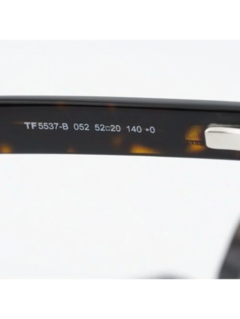 Tom Ford FT5537-B 052 Eyeglasses Havana 52mm Square Frame, Blue Light Block